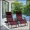 2PC Folding Zero Gravity Reclining Lounge Chairs Beach Patio W/Utility Tray