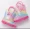 Trendy Cute Rainbow Color Bowknot Decor Slip On Rain Boots With Hand Straps For Girls Boys, Waterproof Non Slip Rain Boots For Outdoor Travel, All Seasons