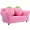 LIFEZEAL Kids Sofa Strawberry Armrest Chair Lounge Couch w/ 2 Pillow Children Toddler Pink
